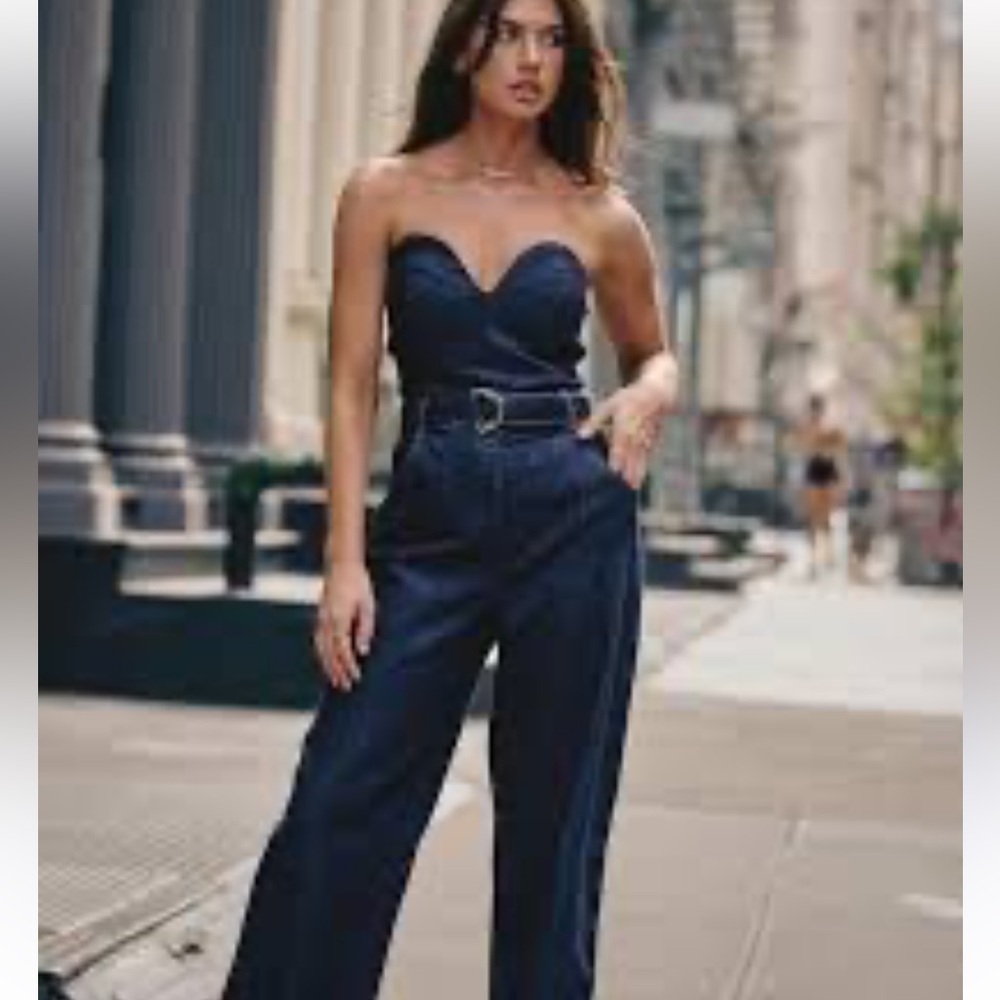 Zara Denim Bustier Jumpsuit ALL sizes